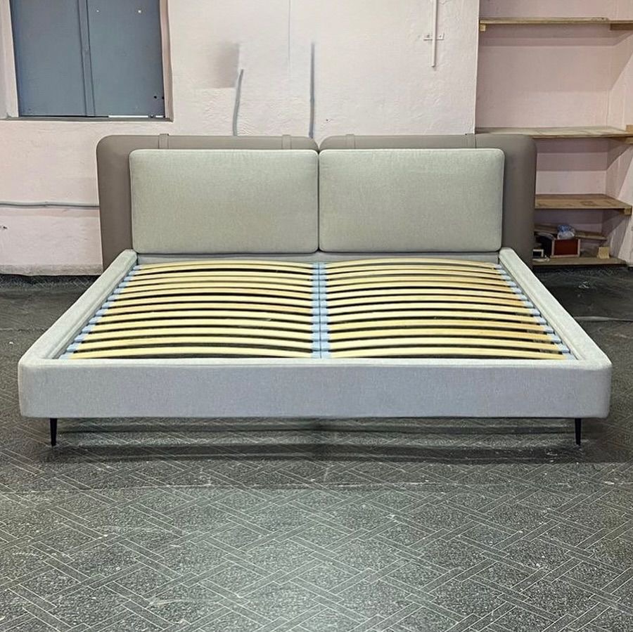 ABADON CABECERA 2 PLAZAS - CUERO VEGANO Y TIPO CHENILLE - 1