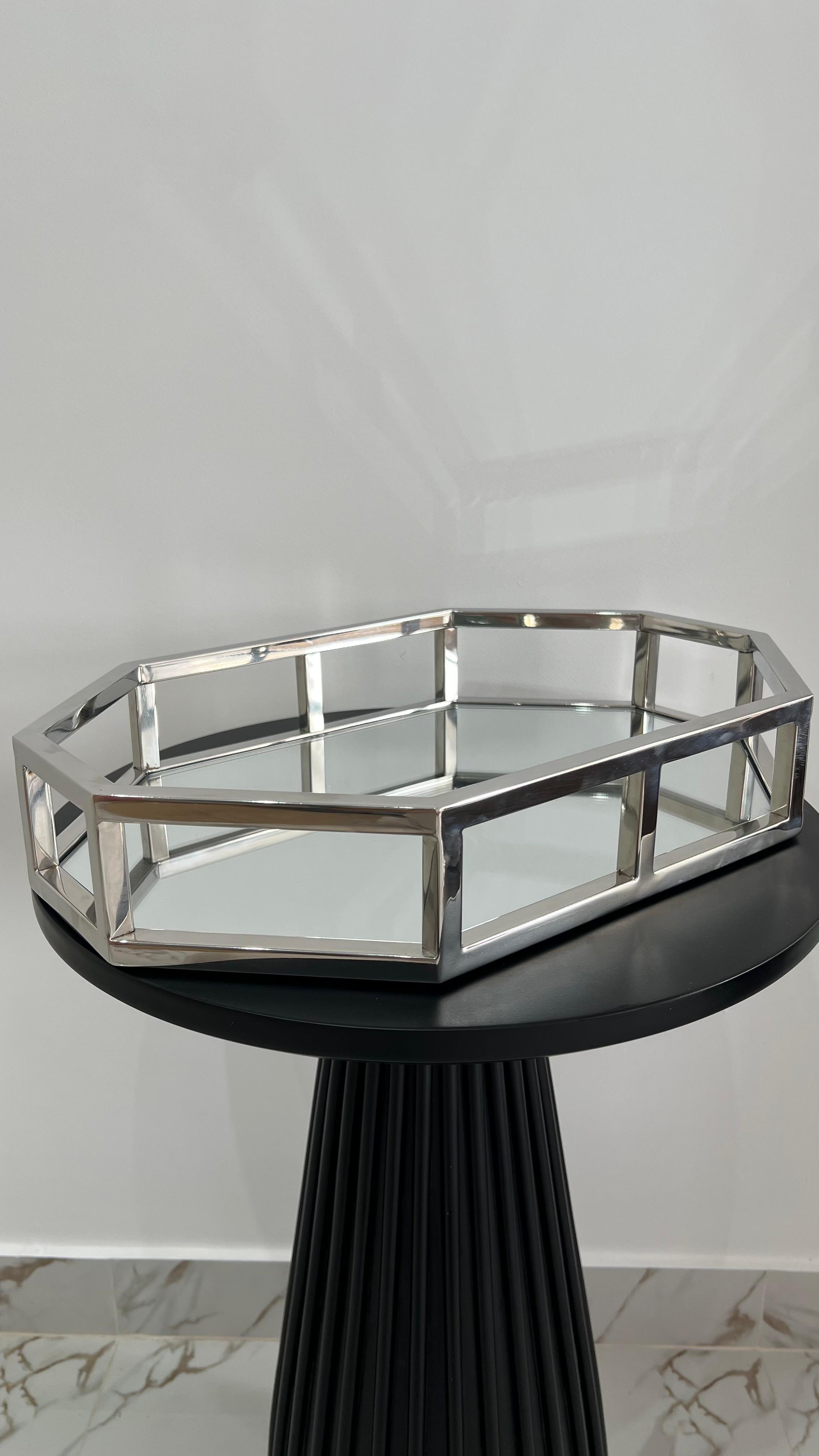 BANDEJA KIVA DE ACERO INOXIDABLE - 30 X 45 X 8 CM - 1