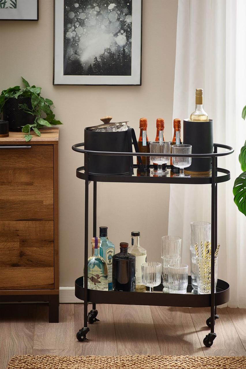 CARRO BAR RICHARD - METAL NEGRO 60 X 32 X 80 CM - 1