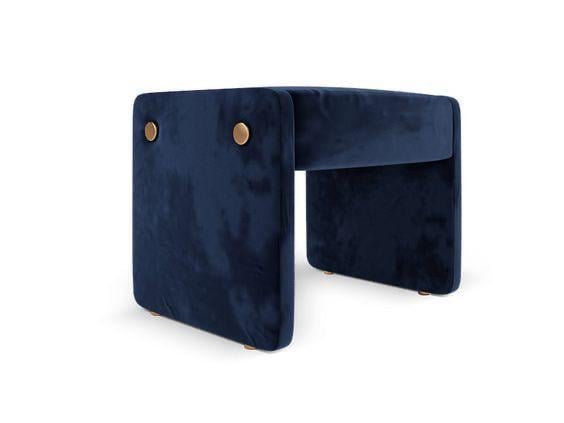 ARA PUFF - AZUL DISEÑO ELEGANTE - 1