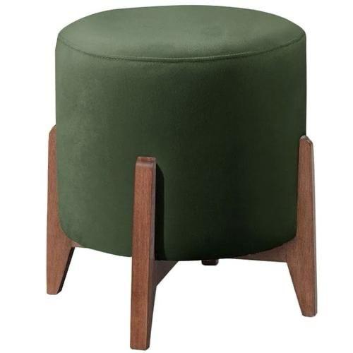 HARHUR PUFF - TAPIZ VELVET Y MADERA - 1