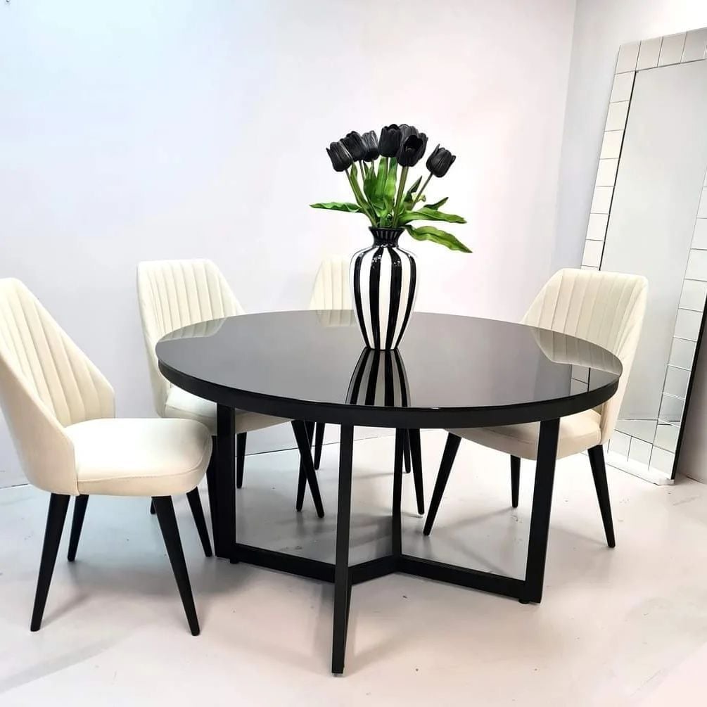 MESA COMEDOR LAILA DE METAL DE CASA CONCEPTO - 110 X 80 CM - 1