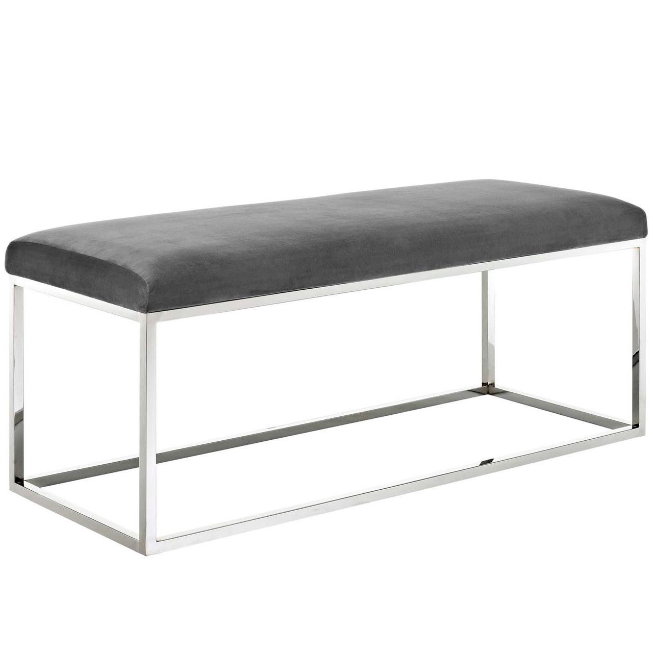 BANQUETA BONYU - RECTANGULAR DE ACERO Y TAPIZADO - 1