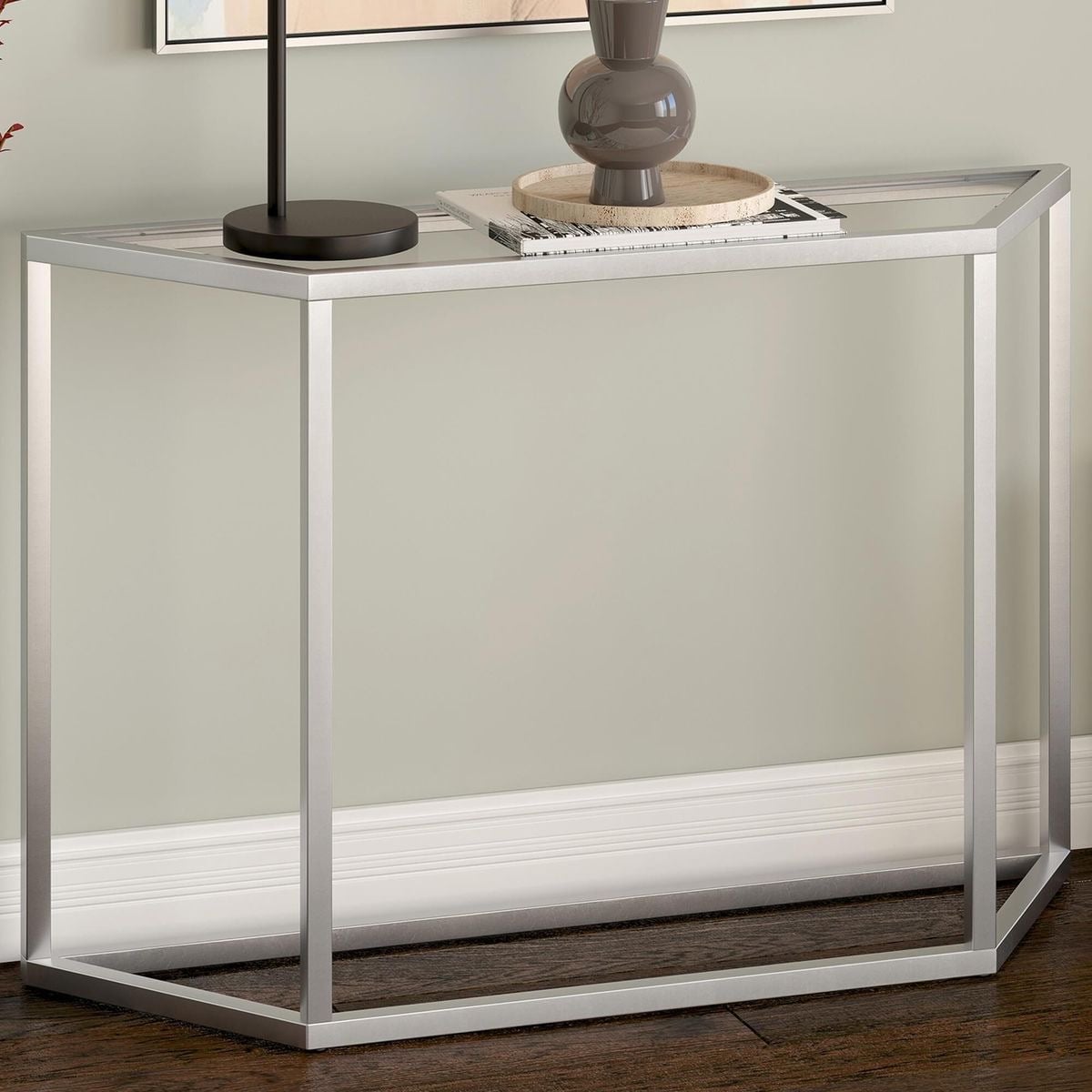 CONSOLA HACRE CASA CONCEPTO - ACERO SATINADO 130 X 35 X 90 CM - 1