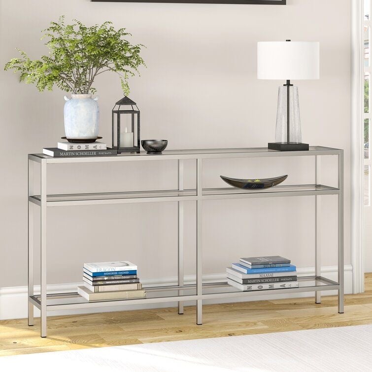 CONSOLA YESHER CASA CONCEPTO - ACERO SATINADO 120 X 30 X 90 CM - 3