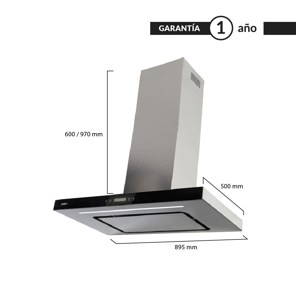CAMPANA FDV DELUXE DECORATIVA CHEF 2.0 90CM - 1