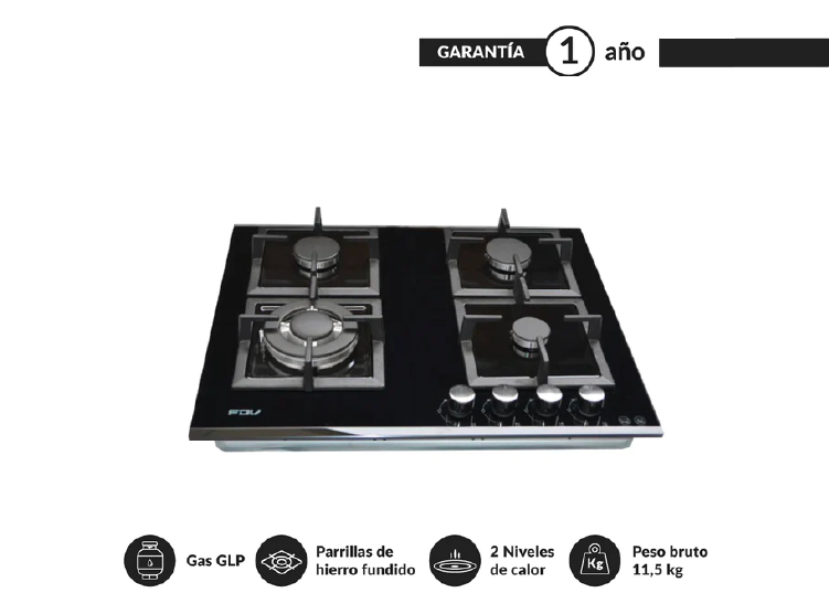 ENCIMERA FDV BLACK 60 GN - 1