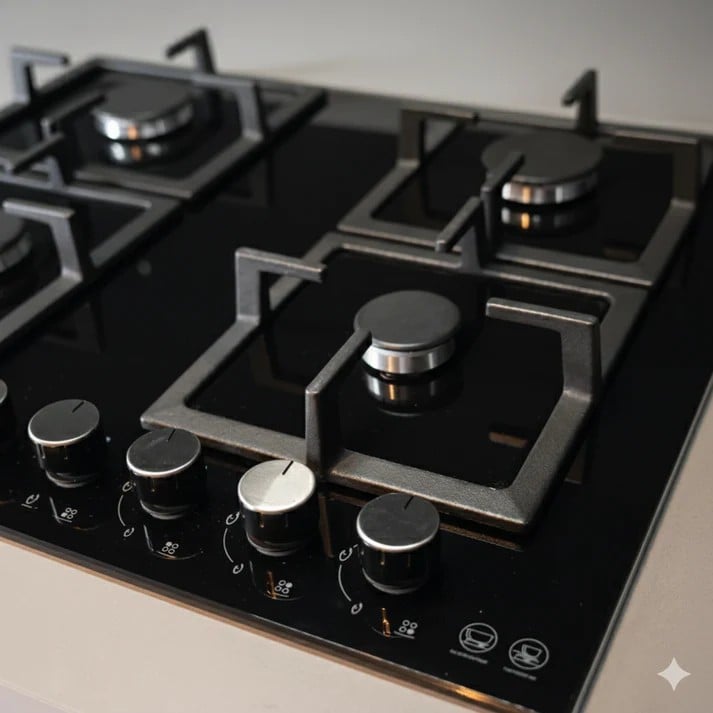 COMBO FDV CAMPANA CRYSTAL 90 + ENCIMERA BLACK 60 GN + HORNO BLACK 70 GN - 5