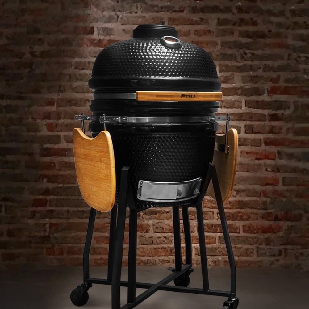 COMBO FDV PARRILLA KAMADO SAKAI NEGRO 19' + ENCENDEDOR DE CARBON CHARCOAL - 2
