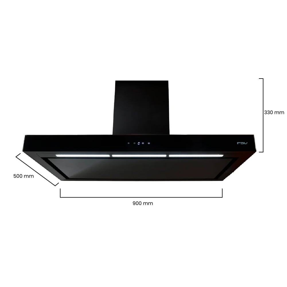 CAMPANA DE PARED FDV CHEF GLASS 90 - 3