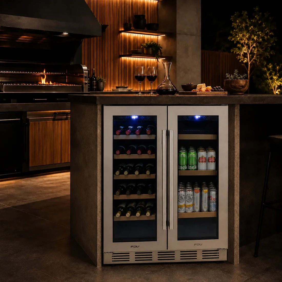 CAVA DE VINOS 20 BOTELLAS + 50 LATAS DUAL ELITE FDV - 1