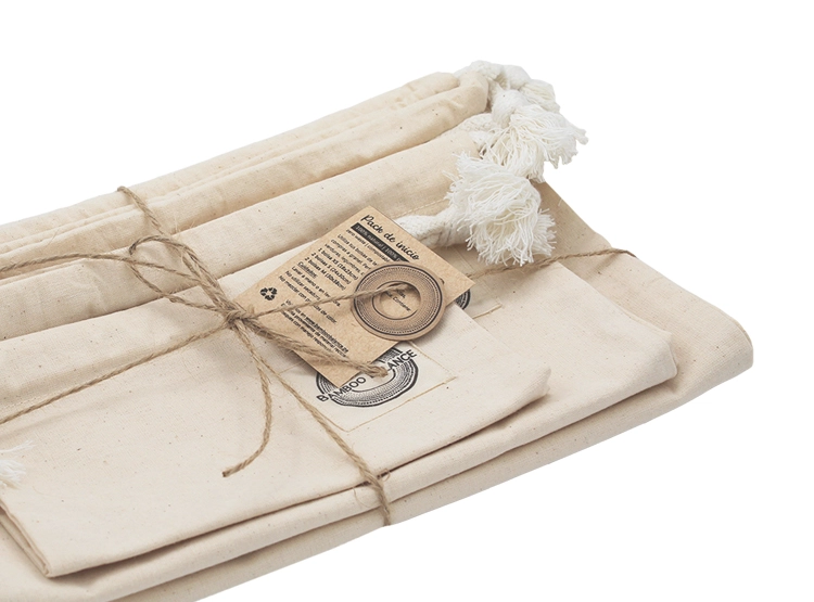 BOLSAS BAMBOO BALANCE PARA COMPRAS A GRANEL PACK DE INICIO | CRUDO - 3