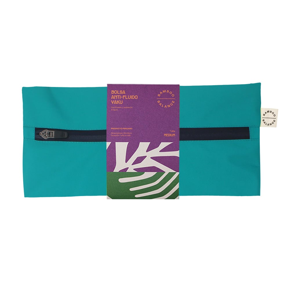 BOLSA ANTIFLUIDO YAKU - TALLA M TURQUESA - AZUL - 2