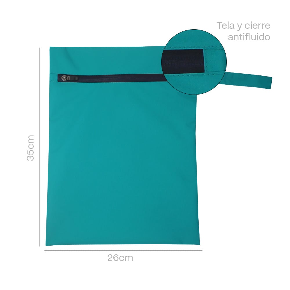 BOLSA ANTIFLUIDO YAKU - TALLA M TURQUESA - AZUL - 3