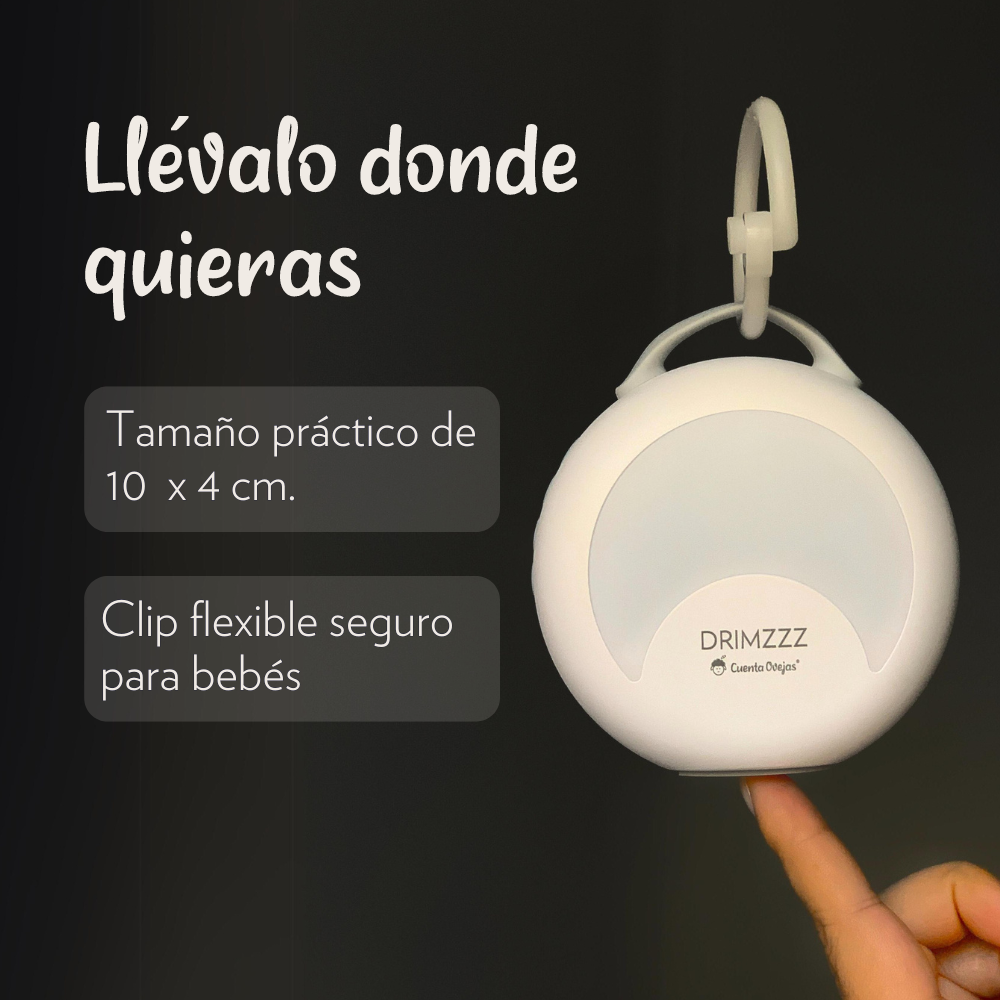 MAQUINA PARA DORMIR EMITE FRECUENCIAS INDUCE SUEÑO PROFUNDO, RECARGABLE HASTA 30 HRS BATERIA. RUIDO BLANCO 30 SONIDOS + LAMPARA - 5
