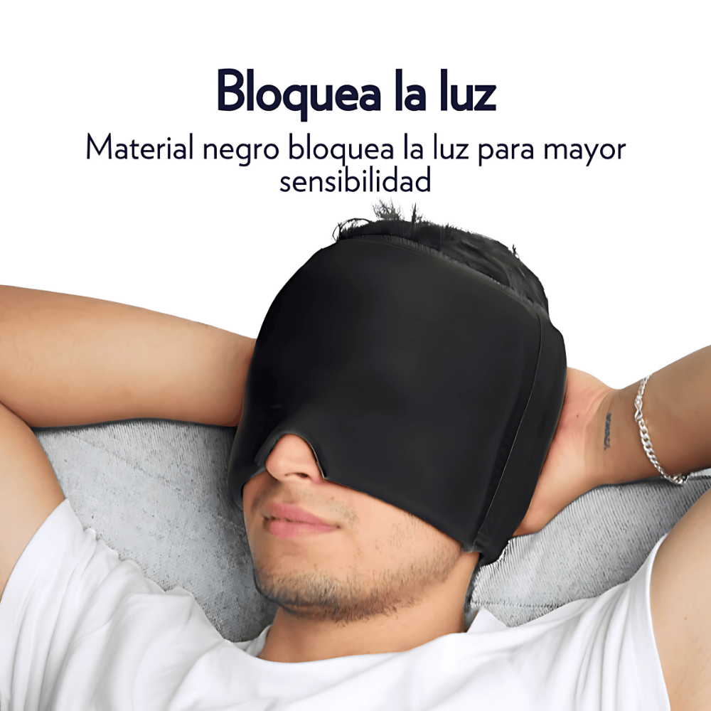 Gorro Terapéutico de Gel para Migraña y Estrés – Cuenta Ovejas - Negro - 5