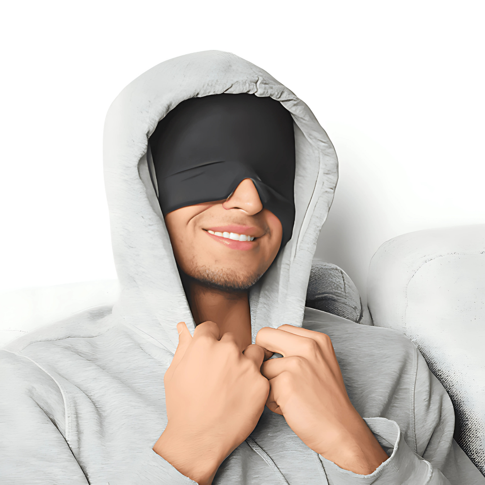 Gorro Terapéutico de Gel para Migraña y Estrés – Cuenta Ovejas - Negro - 7