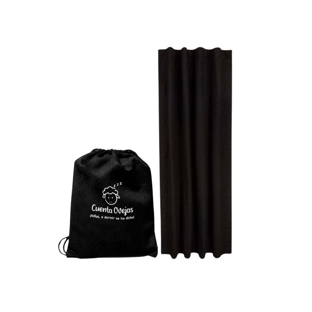 Cortina Blackout Portátil Plain Black Large 150x200cm - Cuenta Ovejas - 1