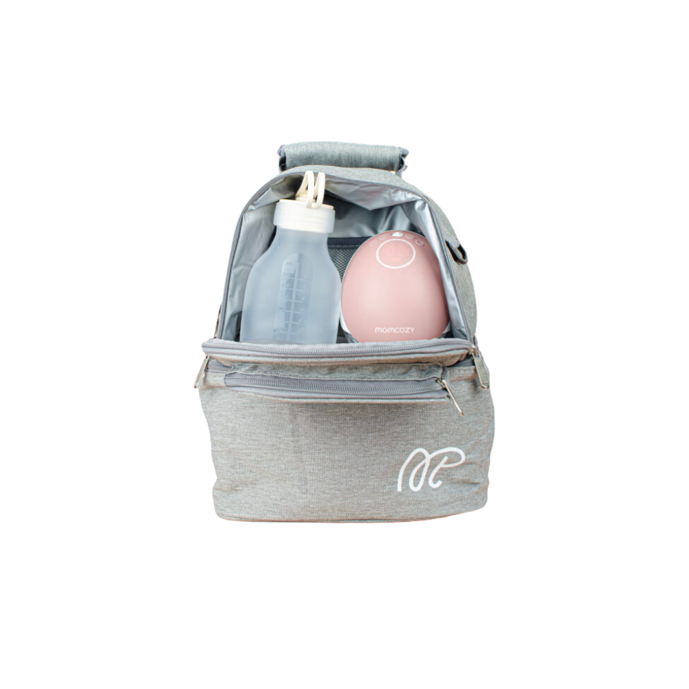 Cooler Bag para Leche Materna (Térmica con Ice Pack) - Color Gris – Mamá Primero - 2