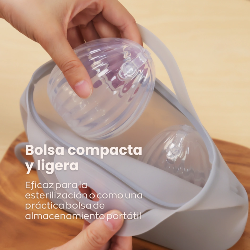 SET SACALECHE HAAKAA WEARABLE SHELL 2 U + BOLSA ESTERILIZADA - 2