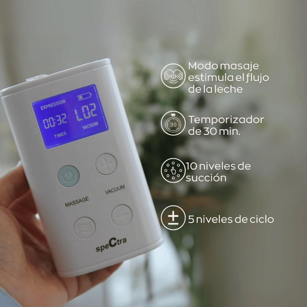 EXTRACTOR DE LECHE DOBLE MANOS LIBRES SPECTRA 9 PLUS + AGENDA - MIS PRIMEROS 6 MESES DE MATERNIDAD + CURSO VIRTUAL: BANCO DE LECH - 2