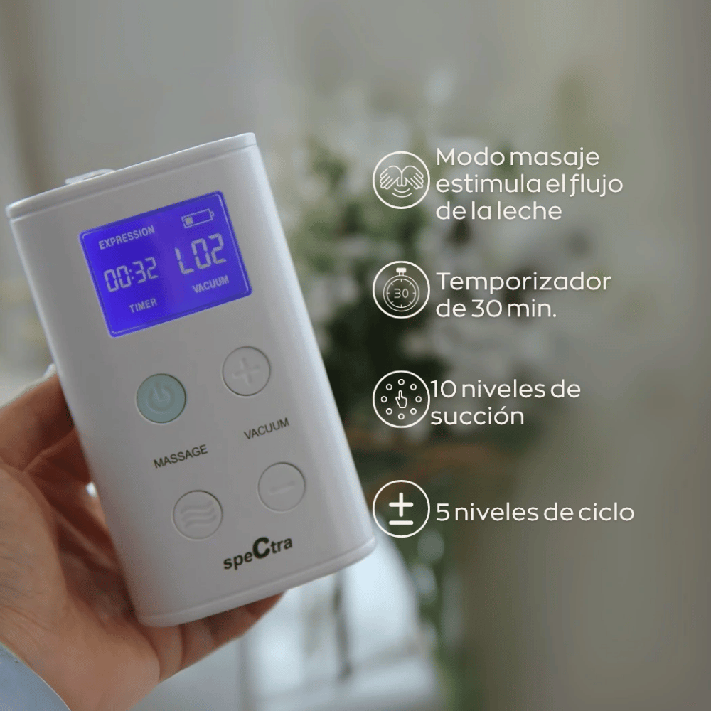 EXTRACTOR DE LECHE DOBLE MANOS LIBRES SPECTRA 9 PLUS + AGENDA - MIS PRIMEROS 6 MESES DE MATERNIDAD + CURSO VIRTUAL: BANCO DE LECH - 8