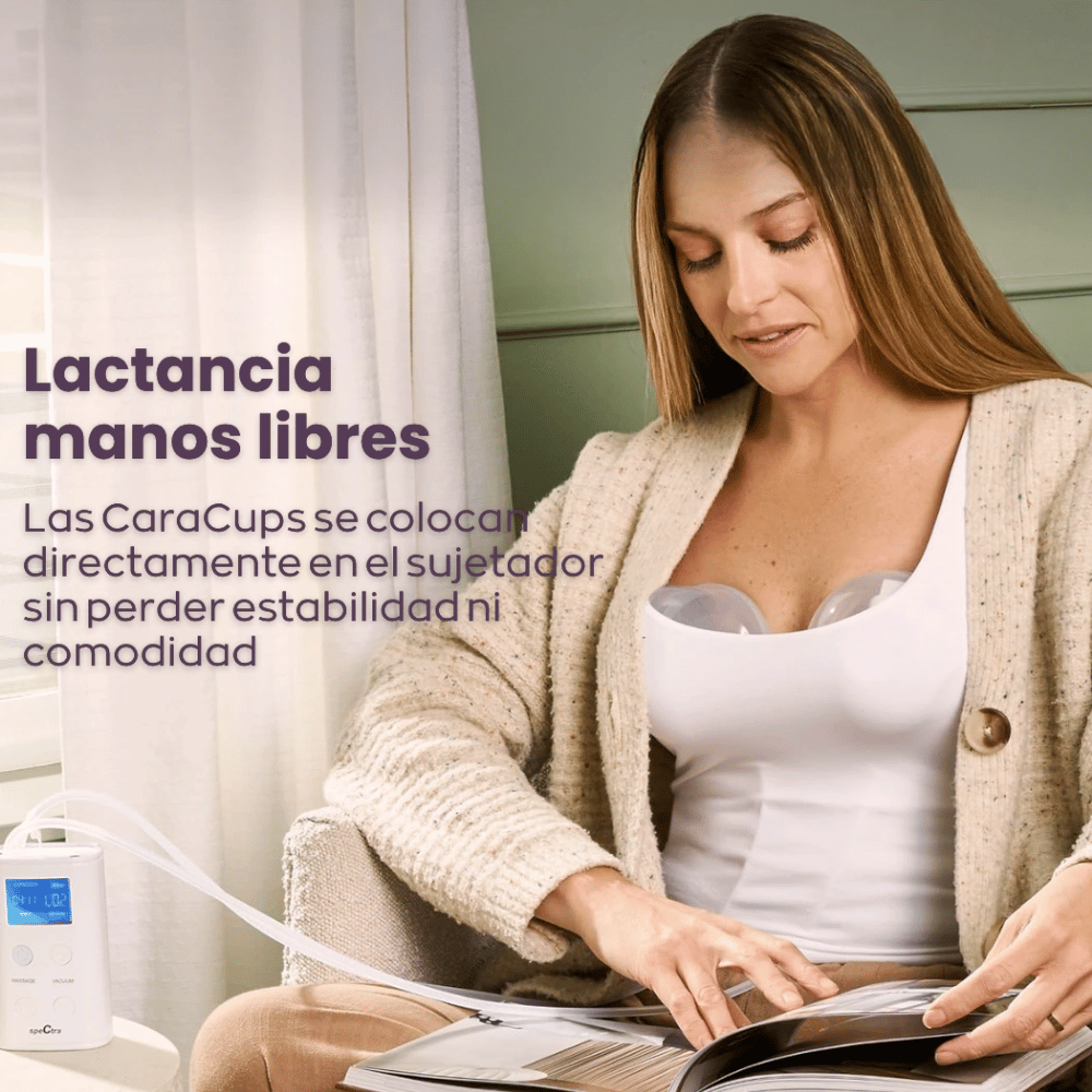 EXTRACTOR ELÉCTRICO DOBLE SPECTRA S9 INCLUYE CARACUPS(COPAS MANOS LIBRES) + AGENDA - MIS PRIMEROS 6 MESES DE MATERNIDAD + CURSO V - 6