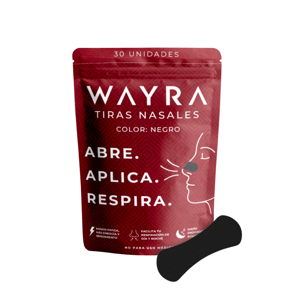 TIRAS NASALES WAYRA ANTIRONQUIDOS Y ALIVIO INMEDIATO (30 UNIDADES) - CUENTA OVEJAS - COLOR NEGRO - 1