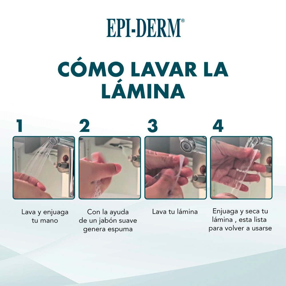 LÁMINA DE GEL DE SILICONA EPI-DERM 1000 (14.5X3.5 CM) - 5