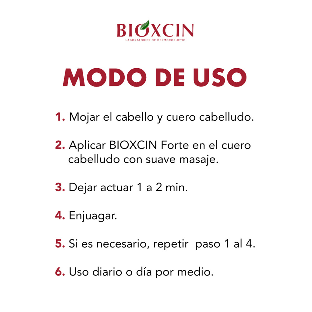 SHAMPOO ANTICAÍDA BIOXCIN FORTE 100 ML - 4