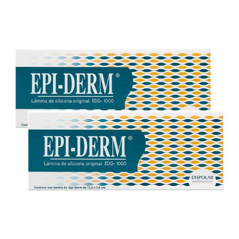 PACK X2 LÁMINA DE GEL DE SILICONA EPI-DERM 1000 (14.5X3.5 CM) - 1