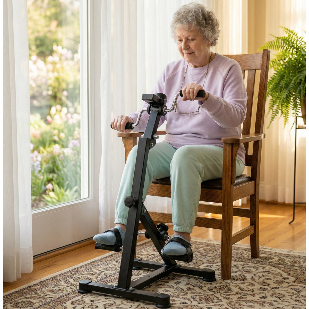 PEDALERA DUAL MANUAL DE REHABILITACIÓN PARA BRAZOS Y PIERNAS CON MONITOR DIGITAL - 6