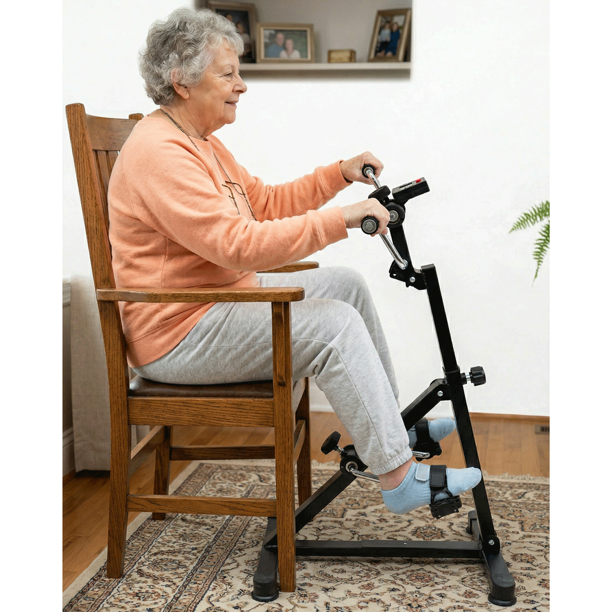 PEDALERA DUAL MANUAL DE REHABILITACIÓN PARA BRAZOS Y PIERNAS CON MONITOR DIGITAL - 7