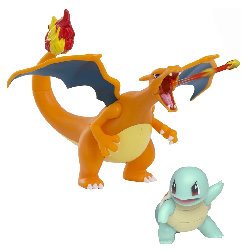 POKEMON PACK DE FIGURAS CHARIZARD Y SQUIRTLE - 2