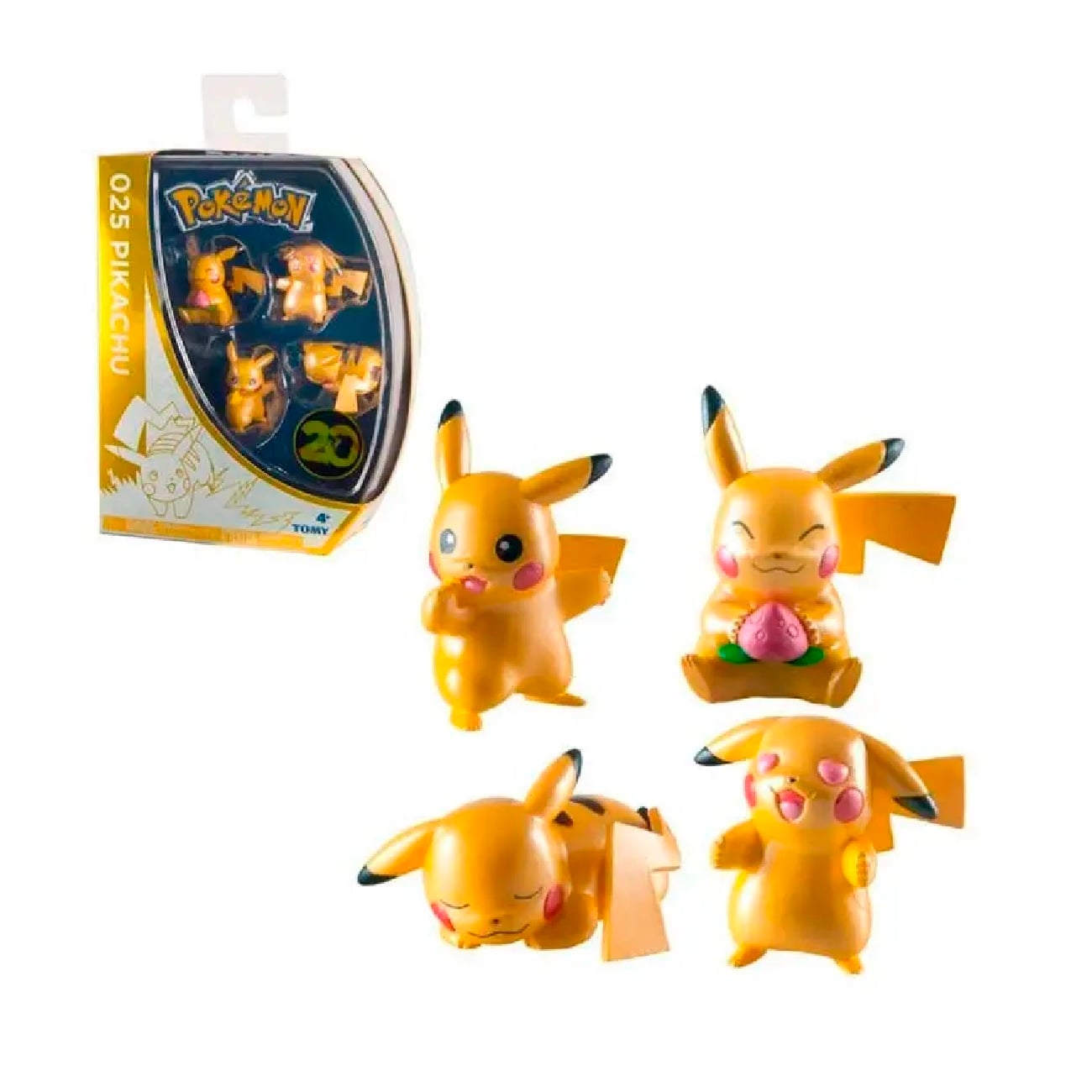 TOMY Pokemon 025 Pikachu Mini Figures 20th Anniversary Set - 1