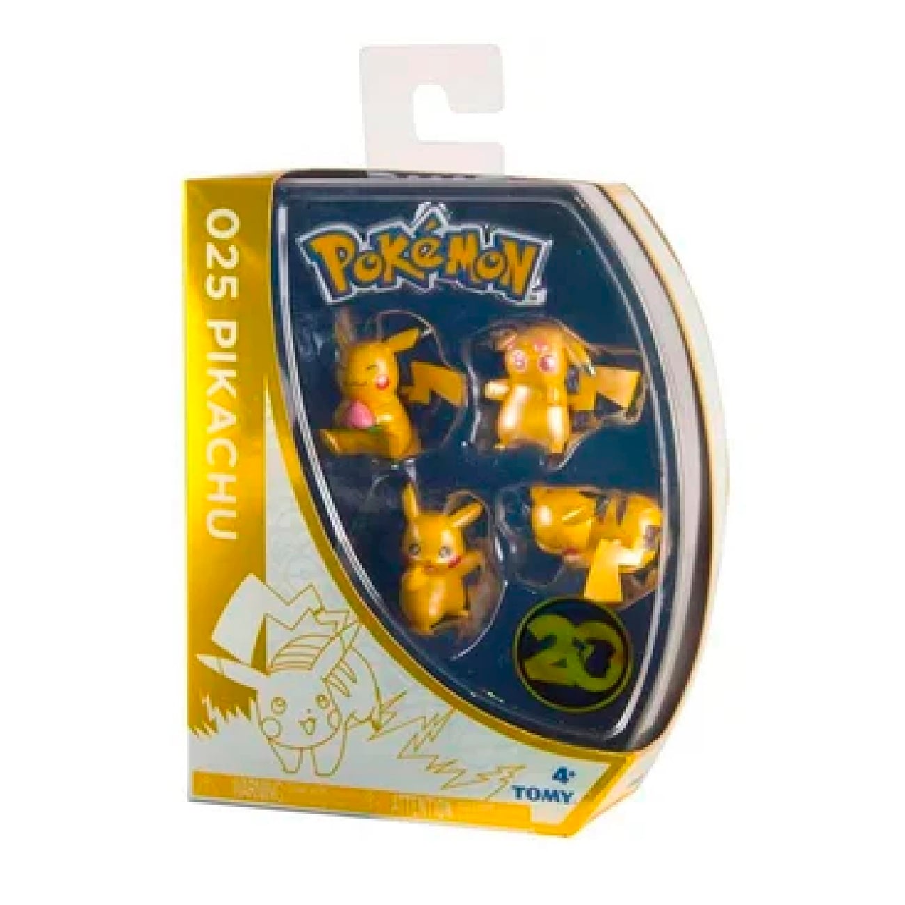 TOMY Pokemon 025 Pikachu Mini Figures 20th Anniversary Set - 3