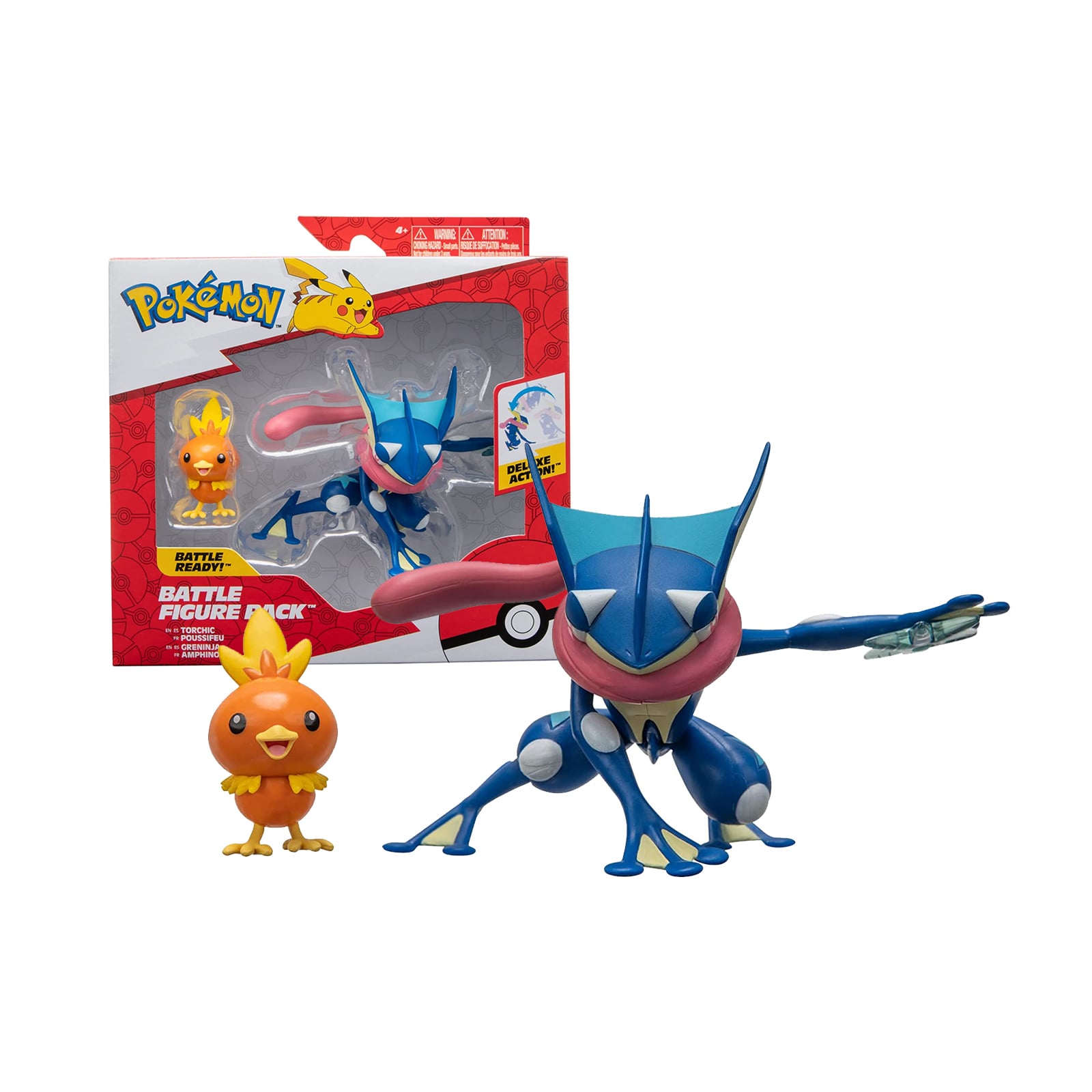 FIGURA JAZWARES POKEMON GRENINJA ARTICULABLE TORCHIC - 1