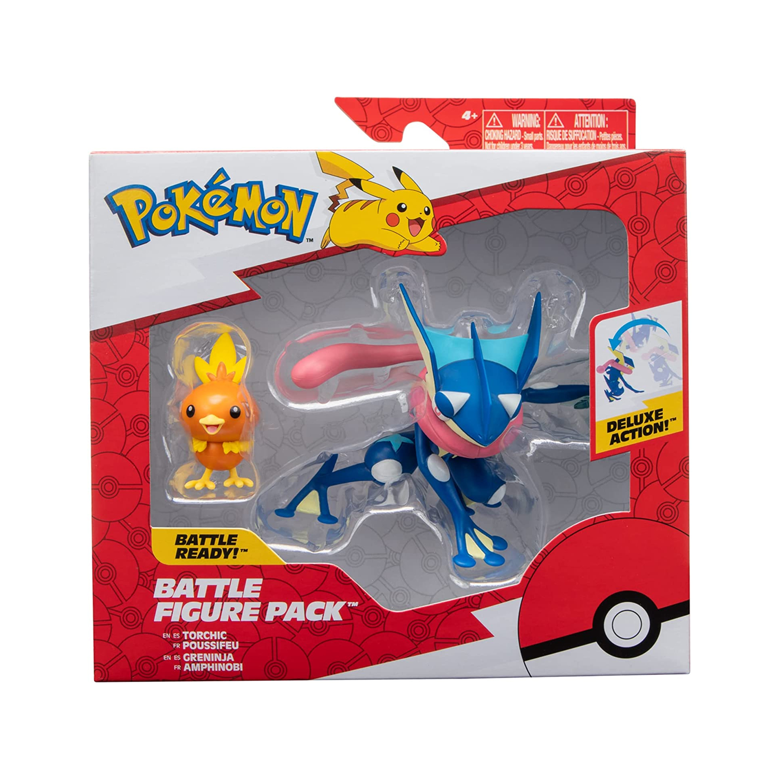FIGURA JAZWARES POKEMON GRENINJA ARTICULABLE TORCHIC - 2