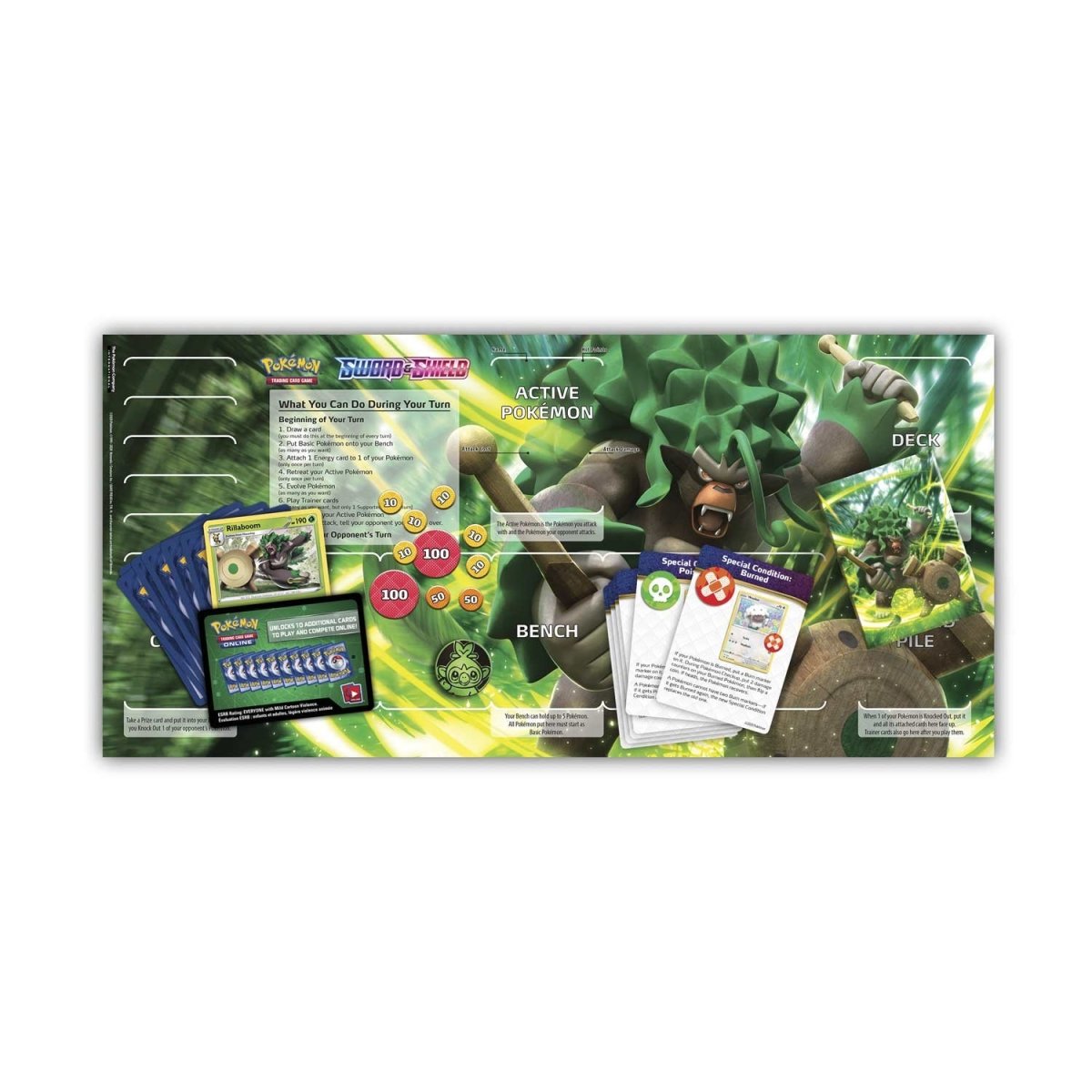JUEGO POKÉMON TCG DECK RILLABOOM INGLES - 4