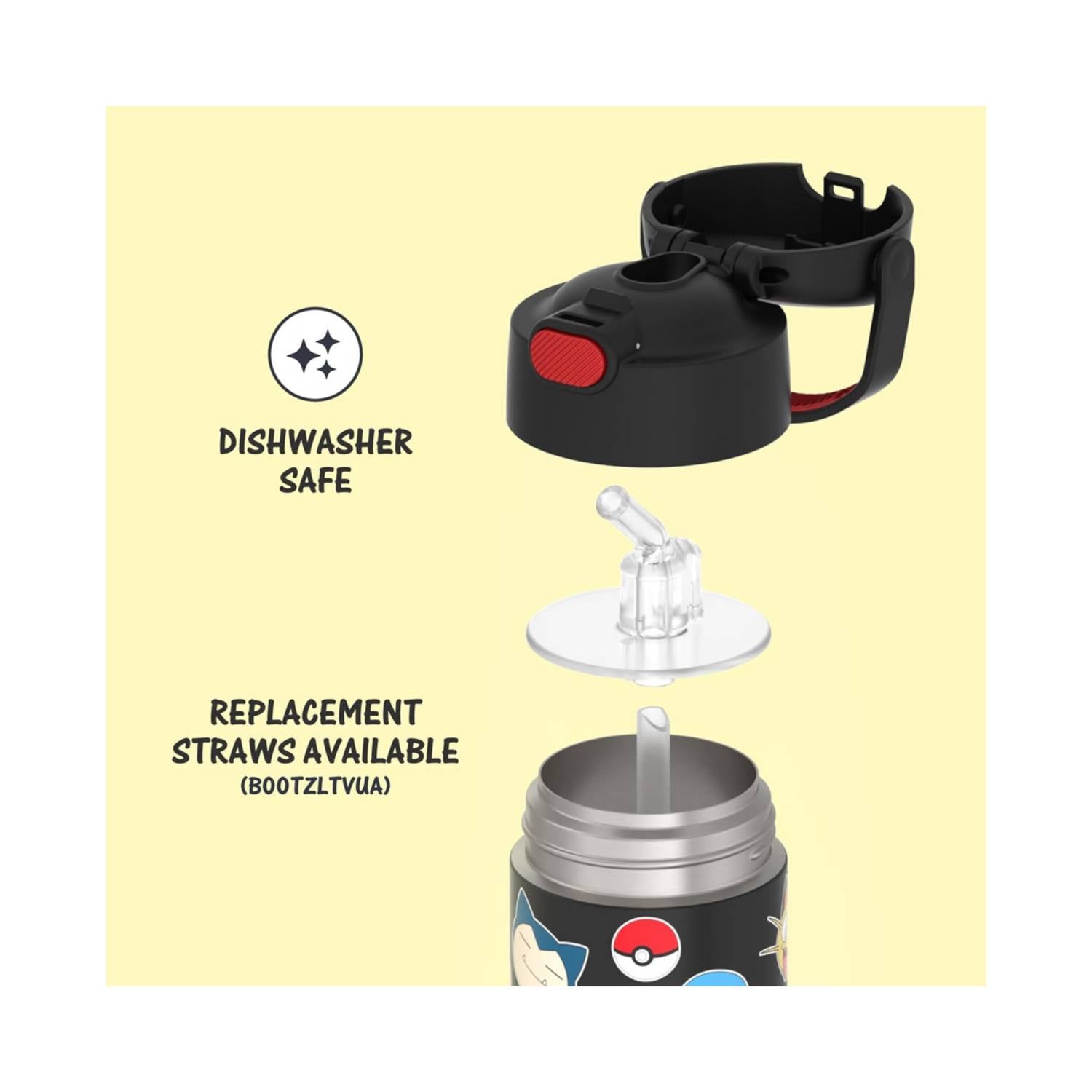 BOTELLA THERMOS POKEMON DE ACERO - 4