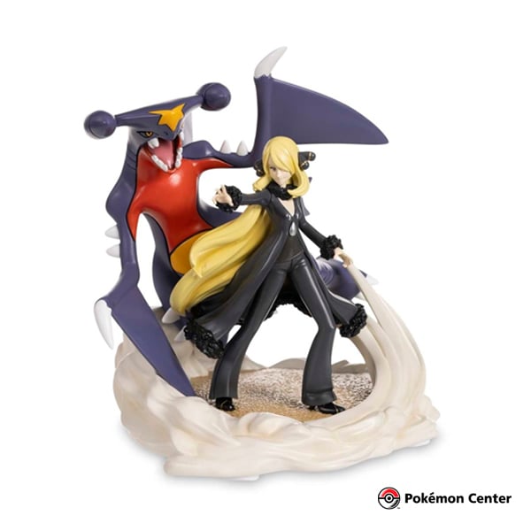 POKEMON CENTER ESTATUA CYNTHIA Y GARCHOMP - 1