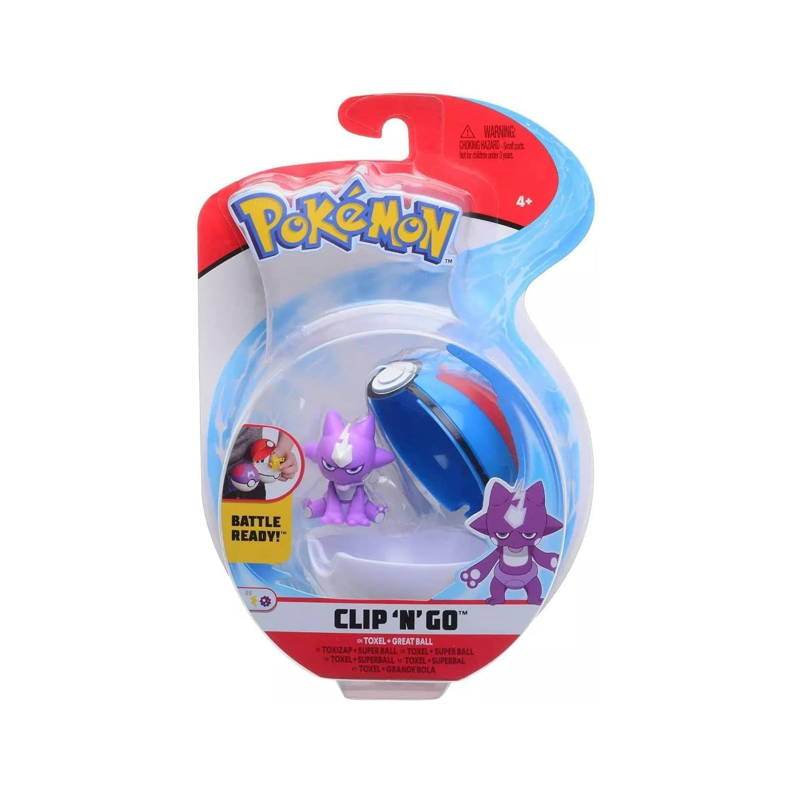 POKEMON CLIP N GO TOXEL INCLUYE POKEBOLA - 4