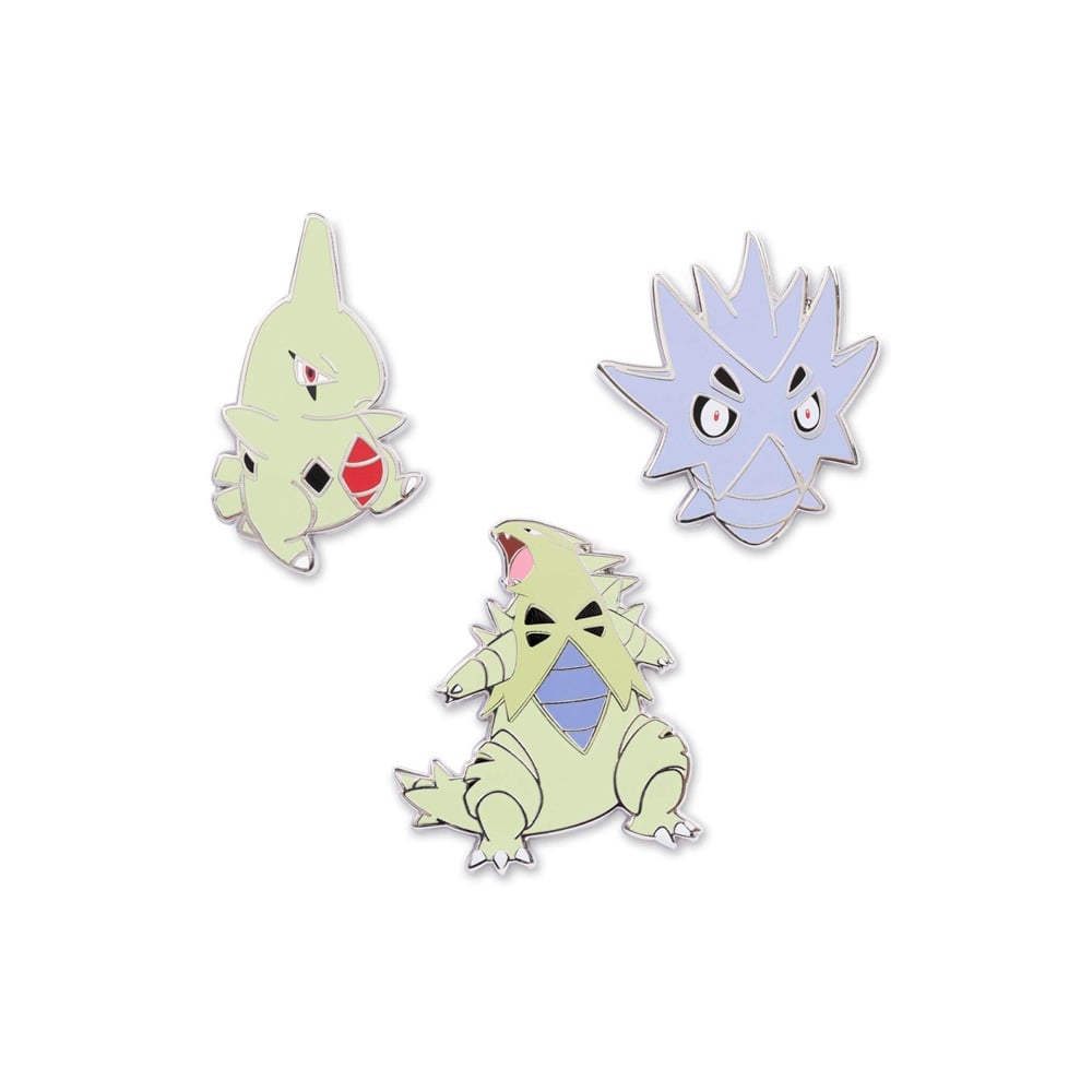PINES THE POKÉMON COMPANY CENTER LARVITAR PUPITAR TYRANITAR SET PIN - 1