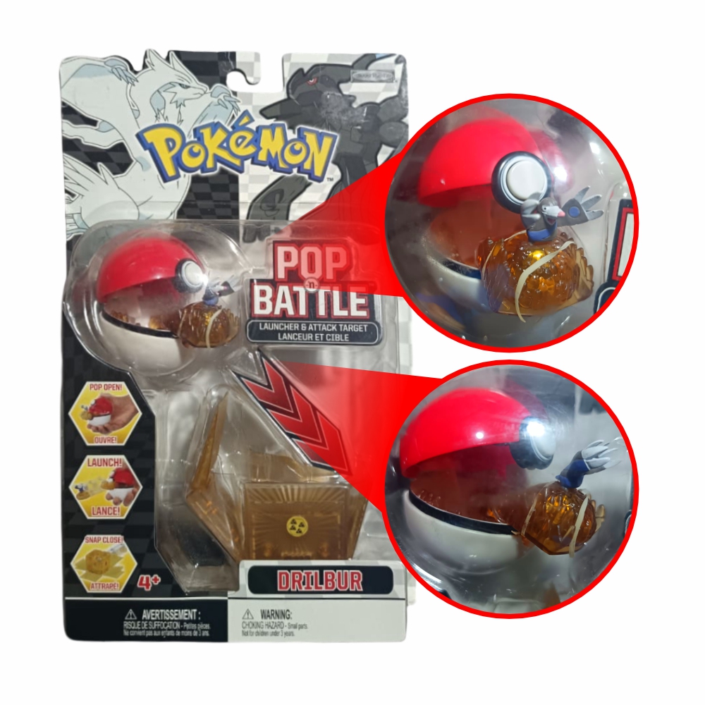 POKEMON POP N BATTLE DRILBUR JAKKS PACIFIC - 4
