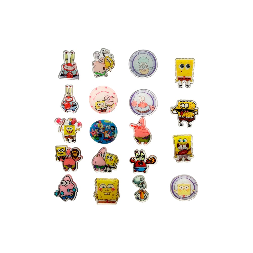 ACRILICOS AL AZAR 10 UNIDADES DE BOB ESPONJA - 4