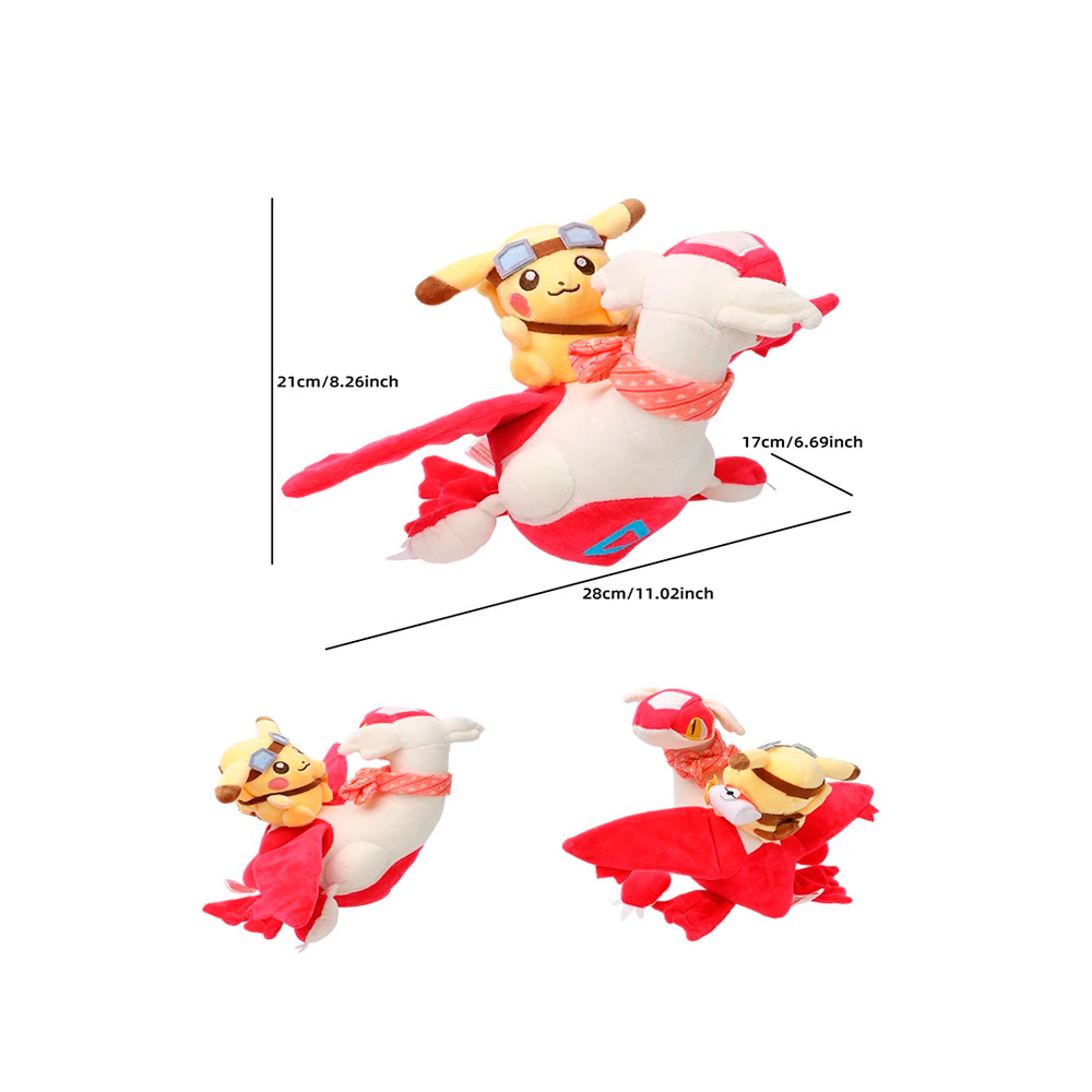POKEMON PELUCHE LATIAS CON PIKACHU 21 CM - 3