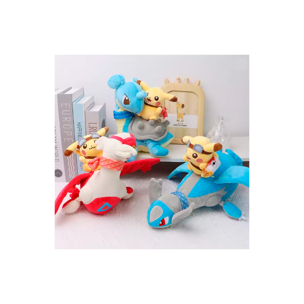 POKEMON PELUCHE LATIAS CON PIKACHU 21 CM - 4
