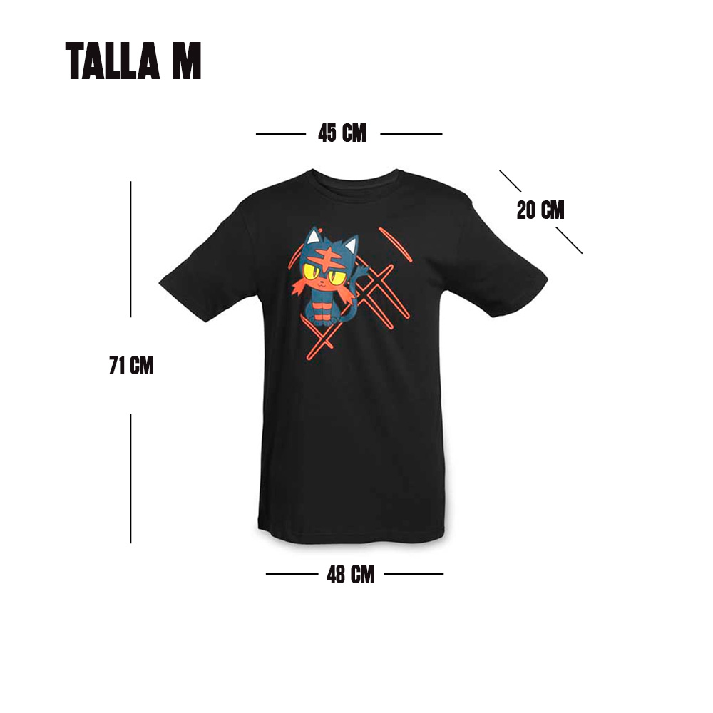 POKEMON CENTER POLO LITTEN ADULTO TALLA M - 2