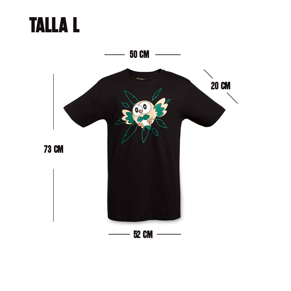 POKEMON CENTER POLO ROWLET ADULTO TALLA L - 2
