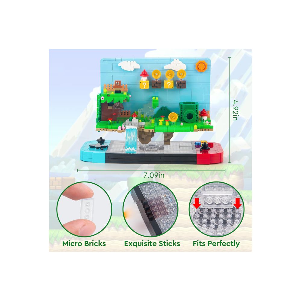 ARMABLE JUEGOS DE CONSTRUCCION NINTENDO SWITCH DECO 1256 PIEZAS - 3